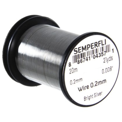 Wire 0.2mm Semperfli bright silver drut 